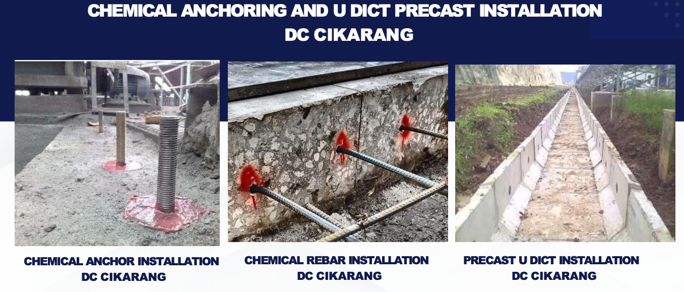 Chemical Anchoring & U Duct Precast — DC Cikarang